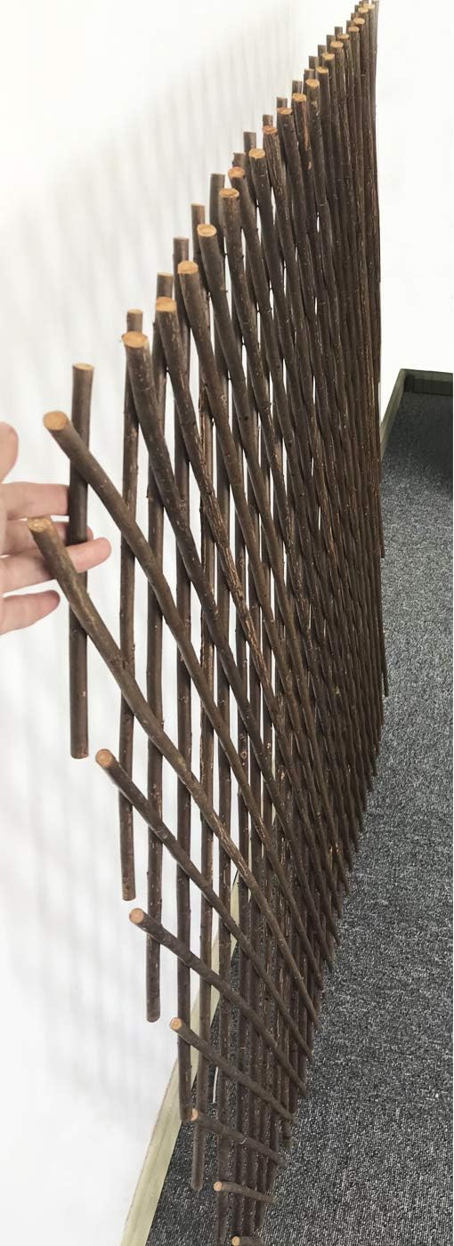 Expandable Garden Trellis Plant Support Willow Lattice Fence Panel for Climbing Plants Vine Ivy Rose Cucumbers Clematis 36X92 Inch