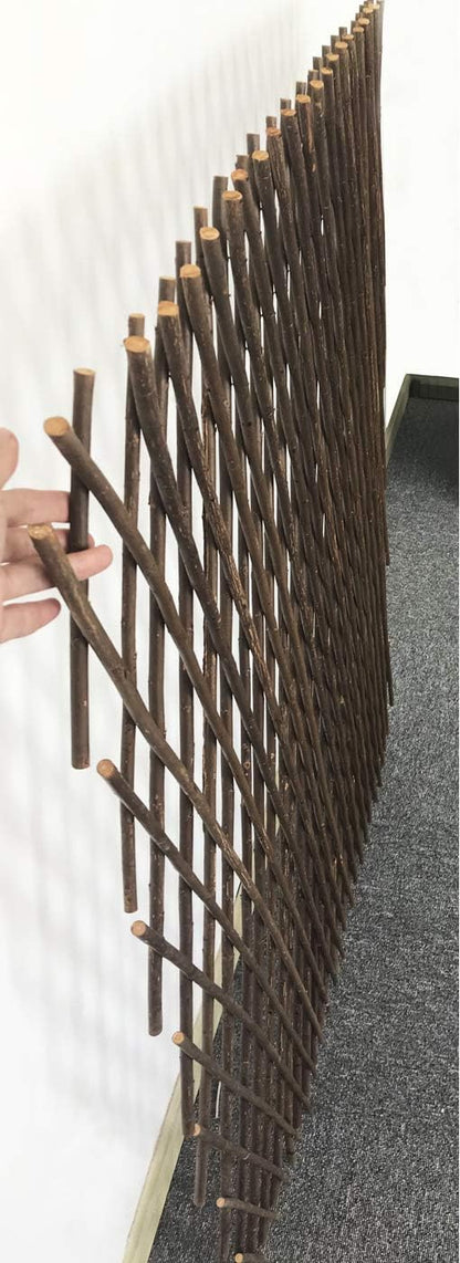 Expandable Garden Trellis Plant Support Willow Lattice Fence Panel for Climbing Plants Vine Ivy Rose Cucumbers Clematis 36X92 Inch
