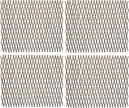 Expandable Garden Trellis Plant Support Willow Lattice Fence Panel for Climbing Plants Vine Ivy Rose Cucumbers Clematis 36X92 Inch