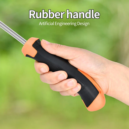 3 Pack Manual Weed Puller Tool, New Garden Stainless Steel Weeder Tool Hand Weeder Tool,Multi-Purpose Weed Remover Tool Weeding Tools for Gardening(Rubber Handle)