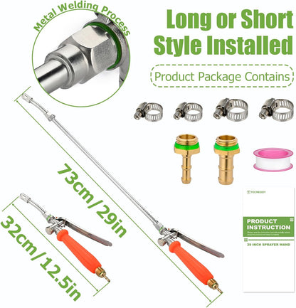 Sprayer Wand Replacement, 29 Inch All Metal Pump Spray Wand