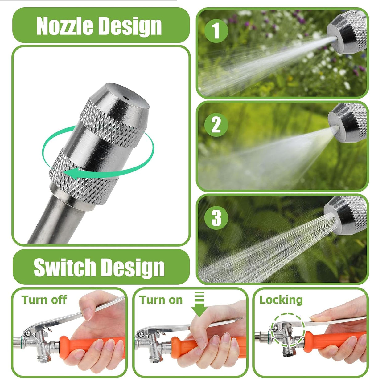 Sprayer Wand Replacement, 29 Inch All Metal Pump Spray Wand