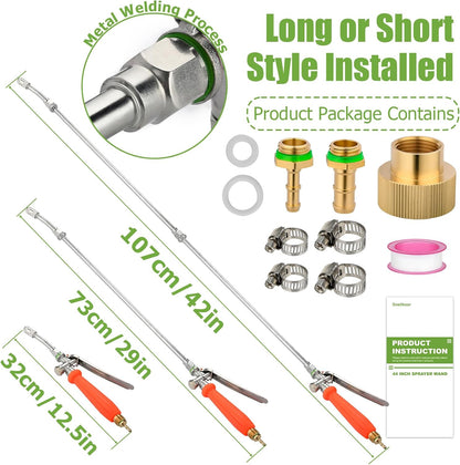 Sprayer Wand Replacement, 29 Inch All Metal Pump Spray Wand