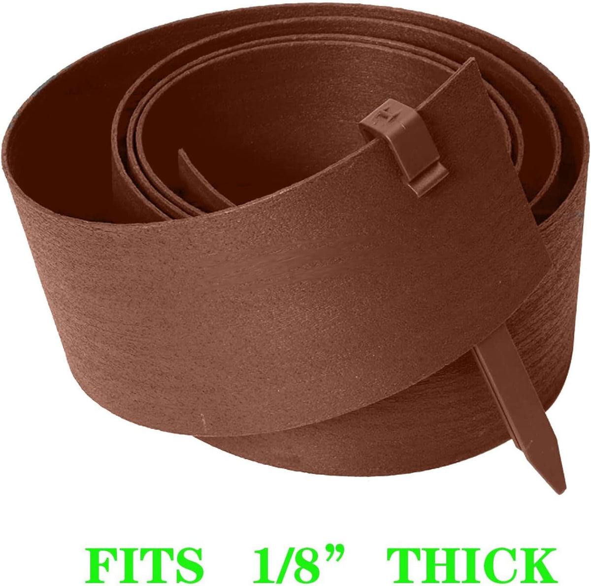 Garden Landscape Stakes 25 Pcs,10 Inch Lawn Edging Plastic Stakes for Outdoor Decorations,Edging & Terrace Board-Brown