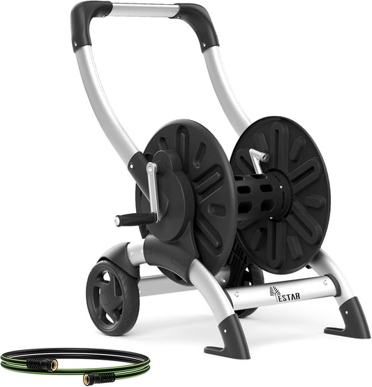 Upgrade Hose Reel Cart, Holds 200 Feet of 5/8" Hose