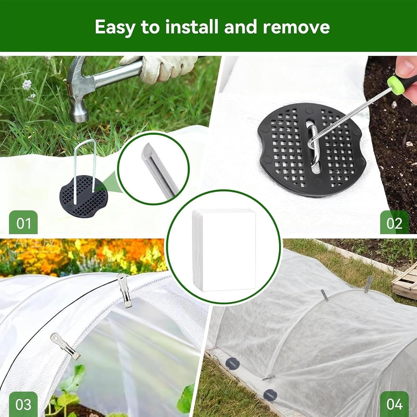 Plant Covers Freeze Protection Floating Raised Bed Protector