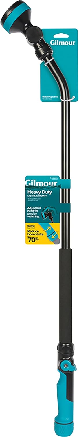 Heavy Duty Swivel Connect Watering Wand Hose Sprayer, 5 Pattern Watering Wand for Garden Hose