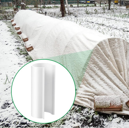 128 Pieces PVC Pipe Clips Covers 2.4 Inches Long Greenhouse Clamps for Netting for Greenhouses Garden Shelters Bird Protection(For 3/4 Inch PVC Pipe,White)