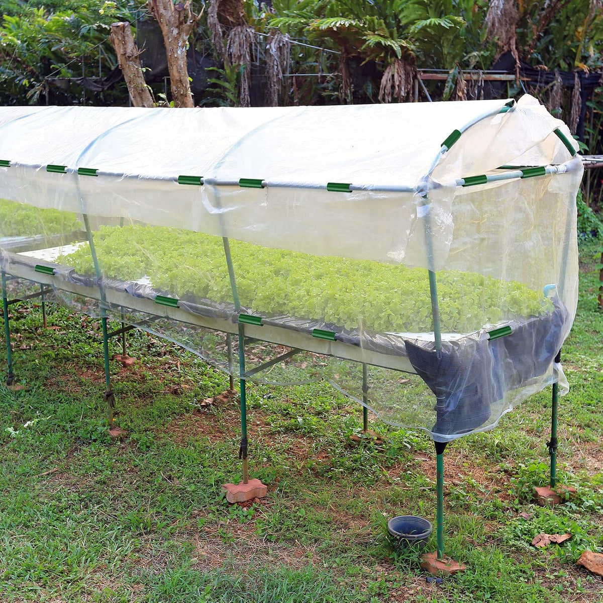 128 Pieces PVC Pipe Clips Covers 2.4 Inches Long Greenhouse Clamps for Netting for Greenhouses Garden Shelters Bird Protection(For 3/4 Inch PVC Pipe,White)