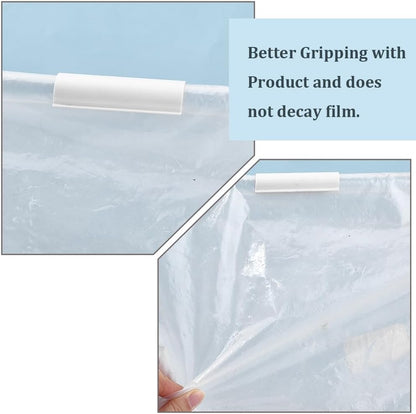 32Pcs PVC White Clamp Greenhouse Pipe Clips 2.4 Inch White Open Tube Row Pool Garden Awning Small Cover Clip Clamps for Greenhouse Garden Hoops Row Pool Nets Bird Protection