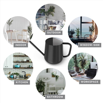 Metal Indoor Plant Watering Can with Long Spout 1000ml - White