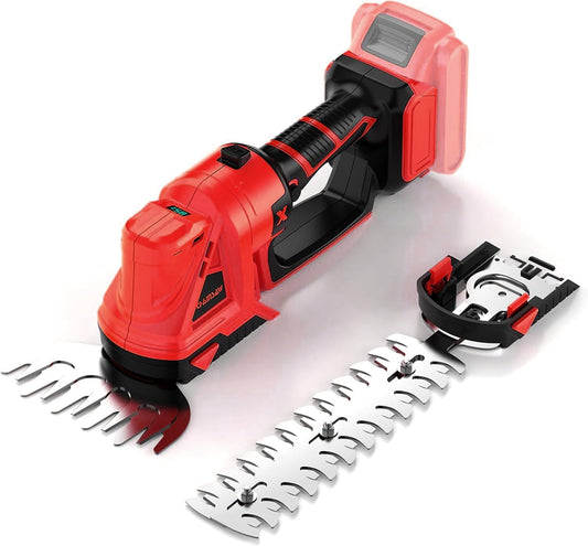 Cordless Hedge Trimmer for Milwaukee 18V Battery (No Battery) - Electric Hedge Trimmer Cordless Grass Trimmer, Bush Trimmer & Grass Shears for Yard，Brushless Motor，Powerful & Lightweight