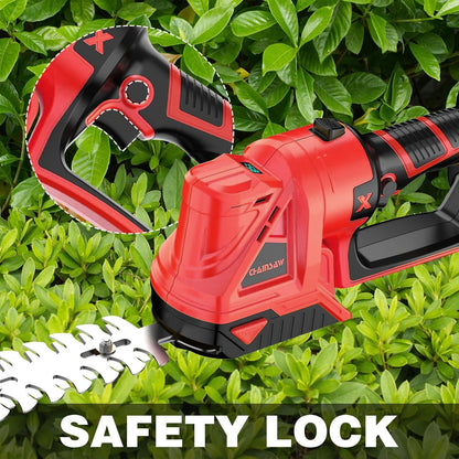 Cordless Hedge Trimmer for Milwaukee 18V Battery (No Battery) - Electric Hedge Trimmer Cordless Grass Trimmer, Bush Trimmer & Grass Shears for Yard，Brushless Motor，Powerful & Lightweight