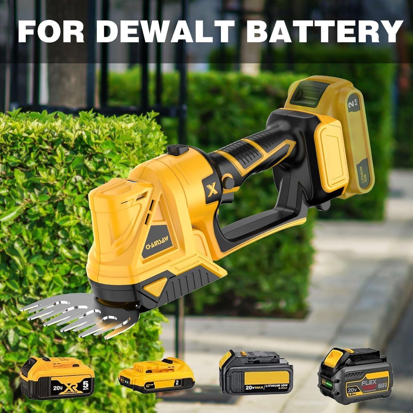 Cordless Hedge Trimmer for Milwaukee 18V Battery (No Battery) - Electric Hedge Trimmer Cordless Grass Trimmer, Bush Trimmer & Grass Shears for Yard，Brushless Motor，Powerful & Lightweight