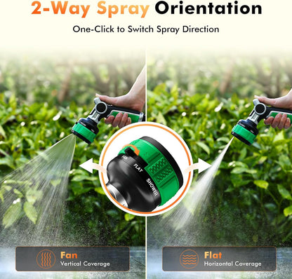 Water Hose Nozzle Heavy Duty, Adjustable Garden Sprayer for Outdoor