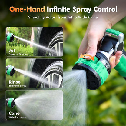 Water Hose Nozzle Heavy Duty, Adjustable Garden Sprayer for Outdoor
