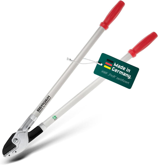 BERGER Anvil Lopping Shears – Professional 31.5" Tree Trimmer with Steel Cutting Blades, Cuts Branches Up to 1.57" Thick, Replaceable Anvil, Aluminum Handles – 4272