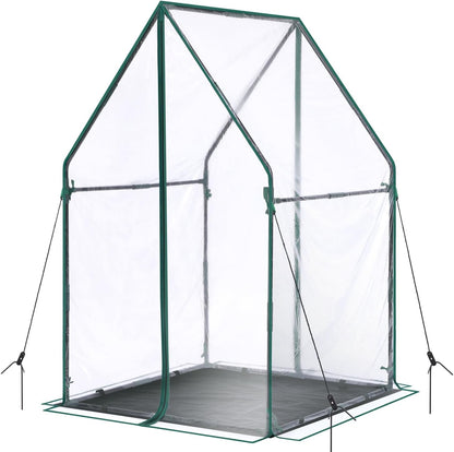 Mini Greenhouse for Indoor Outdoor: Portable Green House with Waterproof Pad for Small Plants Nursery Germination, 36"x36"x42" Light Duty Cover Tent Humidity Dome Seedling Accessory