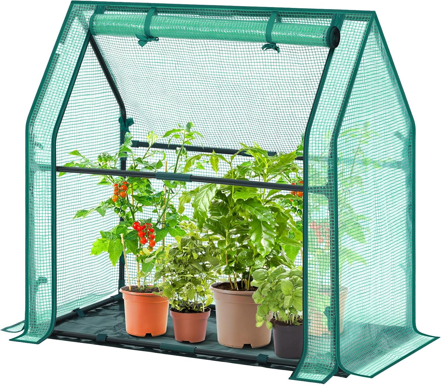 Mini Greenhouse for Indoor Outdoor: Portable Green House with Waterproof Pad for Small Plants Nursery Germination, 36"x36"x42" Light Duty Cover Tent Humidity Dome Seedling Accessory