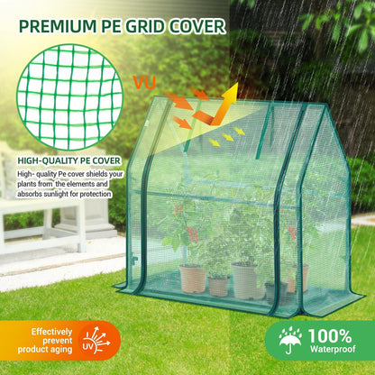 Mini Greenhouse for Indoor Outdoor: Portable Green House with Waterproof Pad for Small Plants Nursery Germination, 36"x36"x42" Light Duty Cover Tent Humidity Dome Seedling Accessory
