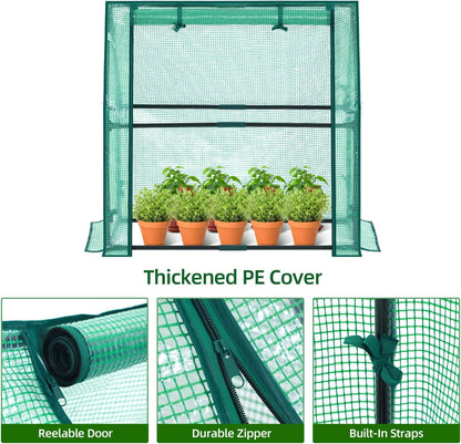 Mini Greenhouse for Indoor Outdoor: Portable Green House with Waterproof Pad for Small Plants Nursery Germination, 36"x36"x42" Light Duty Cover Tent Humidity Dome Seedling Accessory