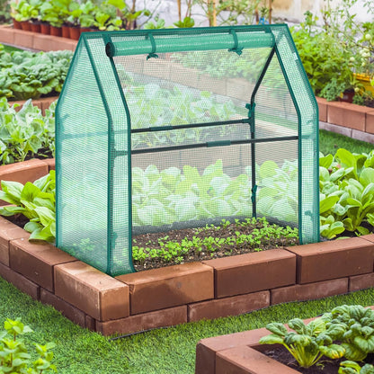 Mini Greenhouse for Indoor Outdoor: Portable Green House with Waterproof Pad for Small Plants Nursery Germination, 36"x36"x42" Light Duty Cover Tent Humidity Dome Seedling Accessory