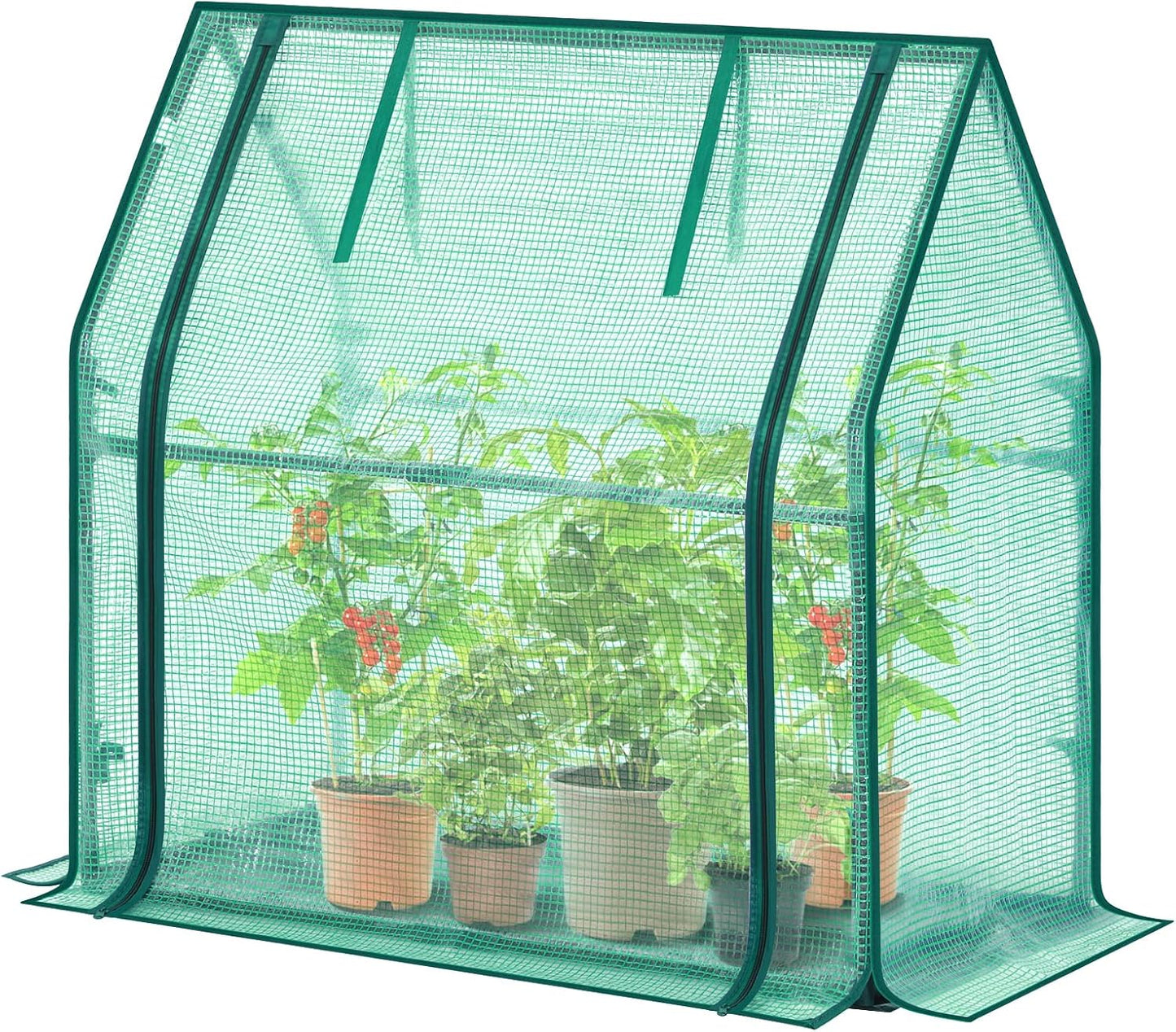 Mini Greenhouse for Indoor Outdoor: Portable Green House with Waterproof Pad for Small Plants Nursery Germination, 36"x36"x42" Light Duty Cover Tent Humidity Dome Seedling Accessory