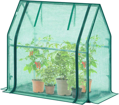Mini Greenhouse for Indoor Outdoor: Portable Green House with Waterproof Pad for Small Plants Nursery Germination, 36"x36"x42" Light Duty Cover Tent Humidity Dome Seedling Accessory