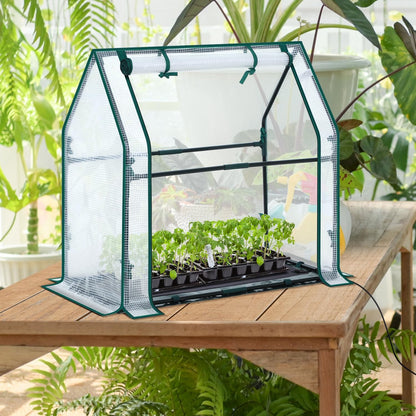 Mini Greenhouse for Indoor Outdoor: Portable Green House with Waterproof Pad for Small Plants Nursery Germination, 36"x36"x42" Light Duty Cover Tent Humidity Dome Seedling Accessory