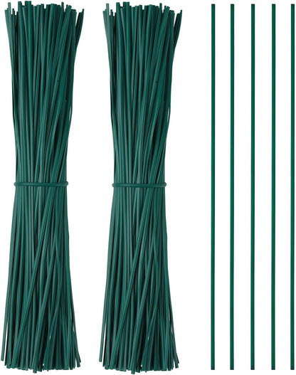 Twist Ties for Plants, 200Pcs 6 Inch Plant Ties Reusable Plastic Garden Twist Tie Green Wire Twist Ties for Plastic Bags Christmas Tree Wreath Gardening Cable Organization Home Office Use