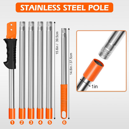 Manual Pole Saw, 7.8 Ft Pole Saws for Tree Trimming