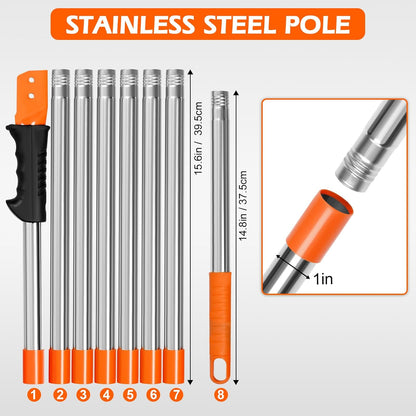 Manual Pole Saw, 7.8 Ft Pole Saws for Tree Trimming