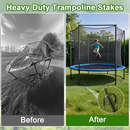 Trampoline Stakes Heavy Duty 12 Inch Trampoline Anchors High Wind