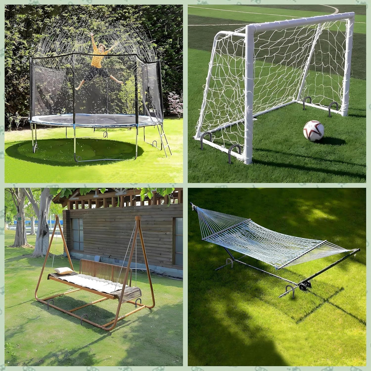 Trampoline Stakes Heavy Duty 12 Inch Trampoline Anchors High Wind