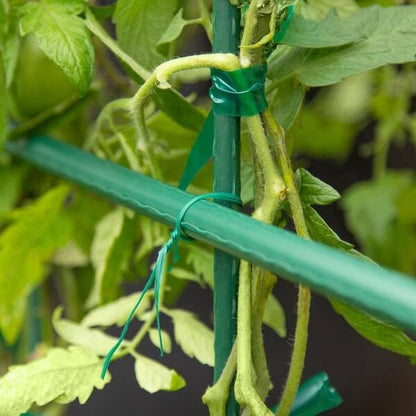 Twist Ties for Plants - 100 Pack 8” Garden Twist Ties for Climbing Plants, Outdoor, Indoor, Flowers, Vines - Reusable Green Plant Wire