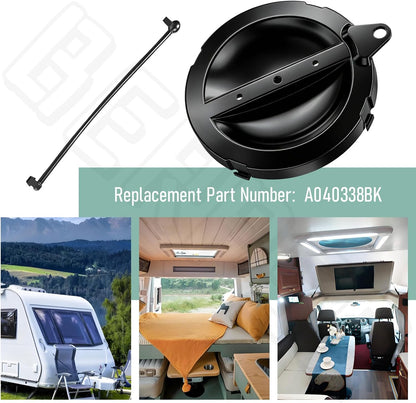 2 Pack A040338BK Cap/Strap for Hose Carriers for Valterra RV