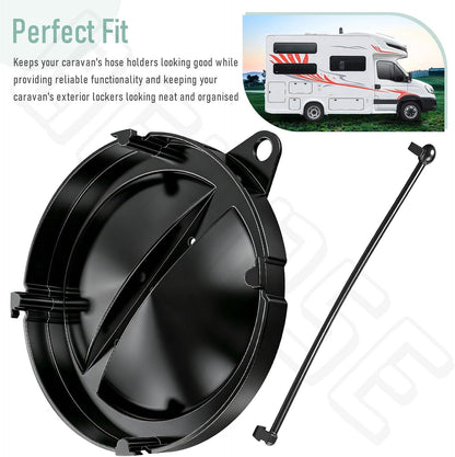2 Pack A040338BK Cap/Strap for Hose Carriers for Valterra RV