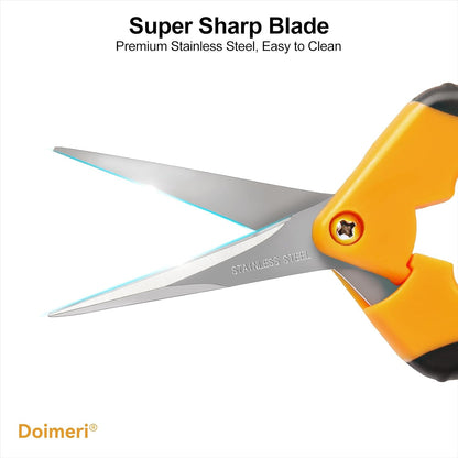 2 Pack Pruning Shears, 6.5” Gardening Scissors with Sharp Stainless Steel Blades and Comfort Grip, Perfect for Fine Pruning, Plants/Bonsai Clipping, Ideal Gift for Plant Lovers