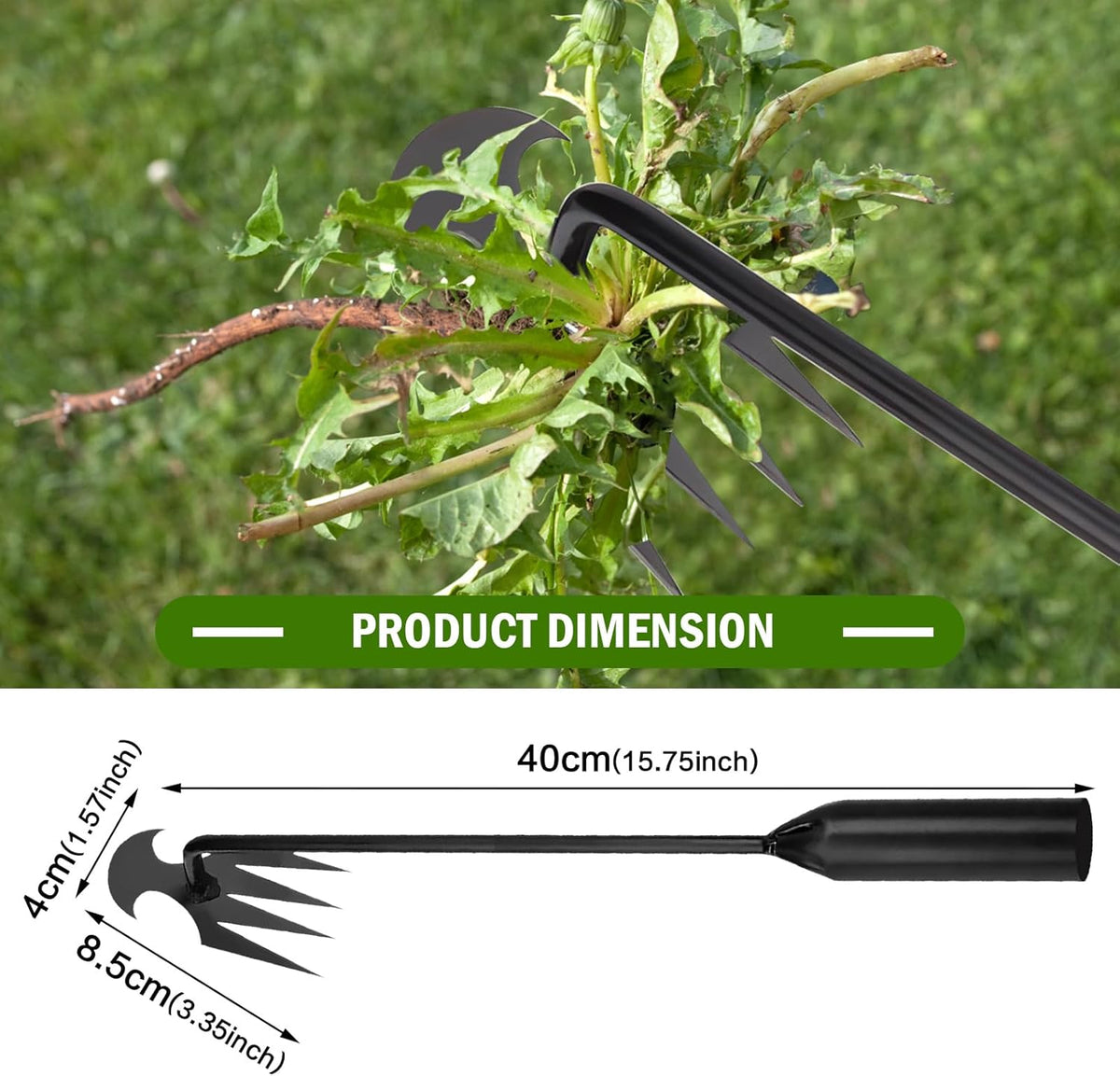 Weed Puller Tool Garden Weed Pulling Tool, Garden Hand Rake Tool