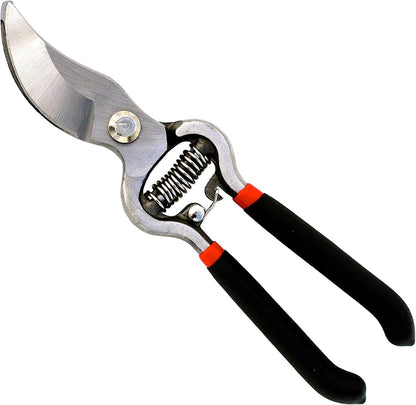 Classic Bypass Pruning Shears Clippers – Heavy Duty Forged Steel Garden Pruners – Safety Lock – Non Slip Comfort Grips – Cuts up to 1” Diameter – Professional Bypass Pruners for Gardening