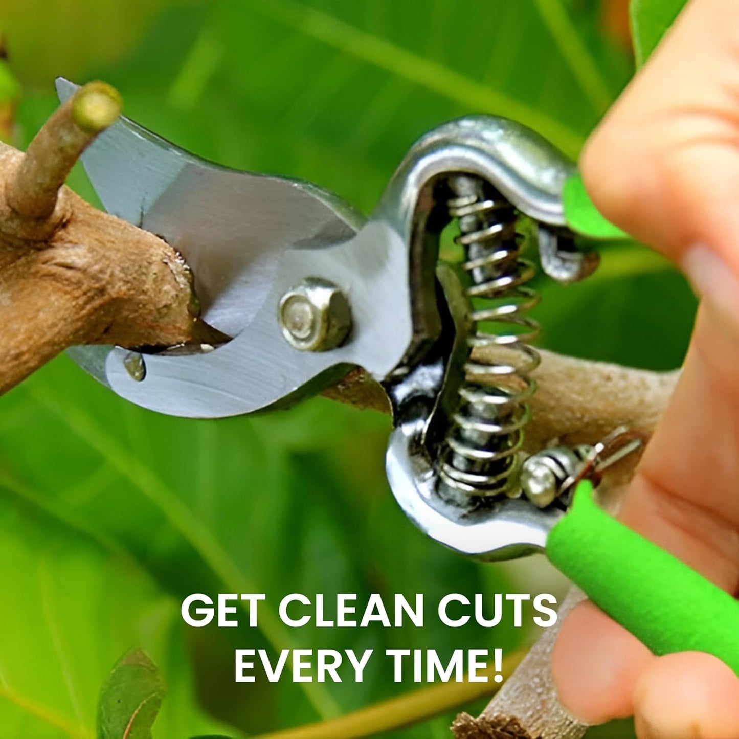 Classic Bypass Pruning Shears Clippers – Heavy Duty Forged Steel Garden Pruners – Safety Lock – Non Slip Comfort Grips – Cuts up to 1” Diameter – Professional Bypass Pruners for Gardening