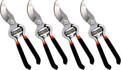 Classic Bypass Pruning Shears Clippers – Heavy Duty Forged Steel Garden Pruners – Safety Lock – Non Slip Comfort Grips – Cuts up to 1” Diameter – Professional Bypass Pruners for Gardening