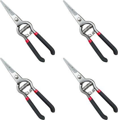 Classic Bypass Pruning Shears Clippers – Heavy Duty Forged Steel Garden Pruners – Safety Lock – Non Slip Comfort Grips – Cuts up to 1” Diameter – Professional Bypass Pruners for Gardening