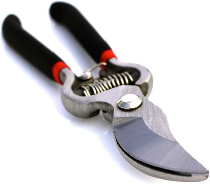 Classic Bypass Pruning Shears Clippers – Heavy Duty Forged Steel Garden Pruners – Safety Lock – Non Slip Comfort Grips – Cuts up to 1” Diameter – Professional Bypass Pruners for Gardening
