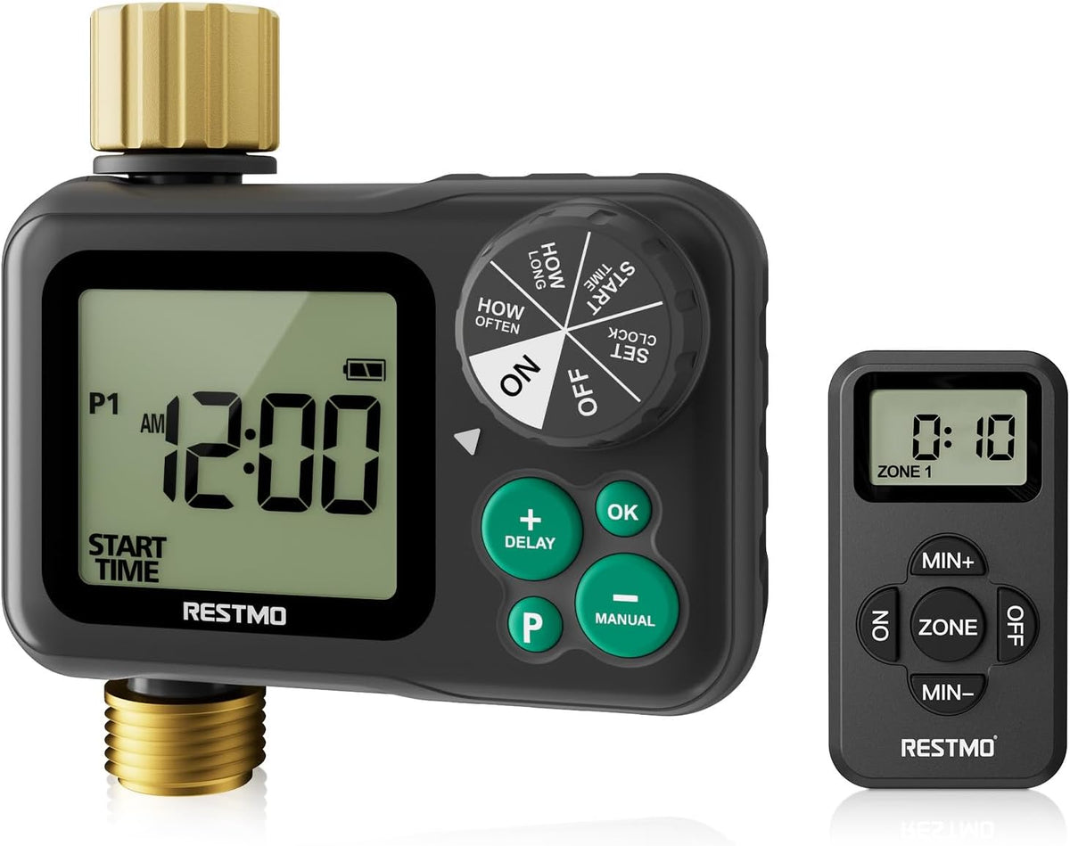 Remote Control Brass Sprinkler Timer for Outdoor Hose Faucet