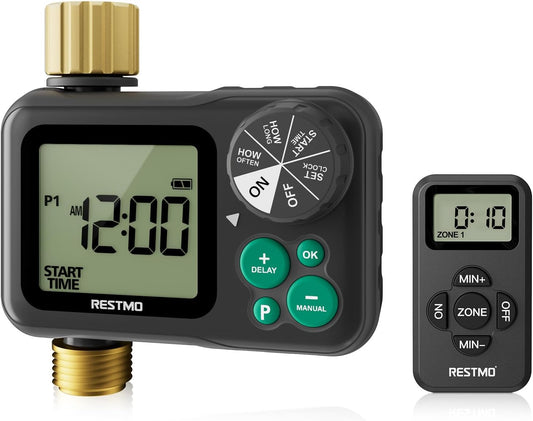 Remote Control Brass Sprinkler Timer for Outdoor Hose Faucet