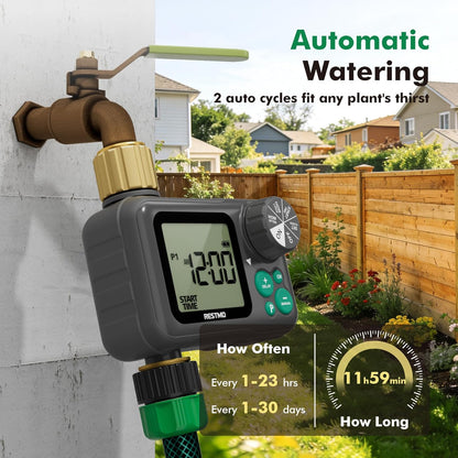 Remote Control Brass Sprinkler Timer for Outdoor Hose Faucet
