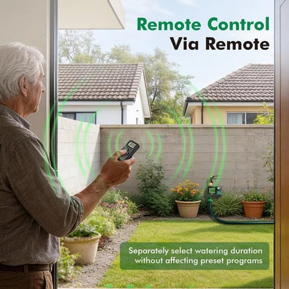 Remote Control Brass Sprinkler Timer for Outdoor Hose Faucet