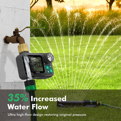 Remote Control Brass Sprinkler Timer for Outdoor Hose Faucet