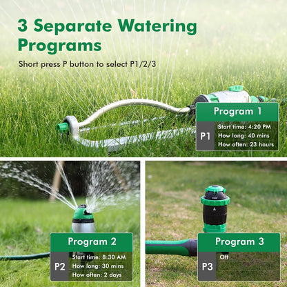 Remote Control Brass Sprinkler Timer for Outdoor Hose Faucet